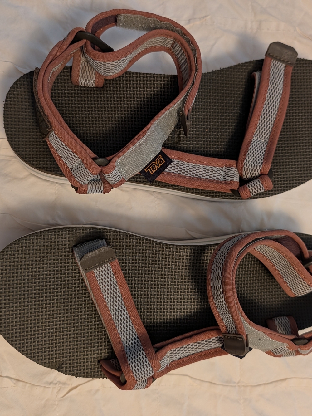 Teva Sport Sandal in Rust & Sage Webbing - Picture 2 of 5